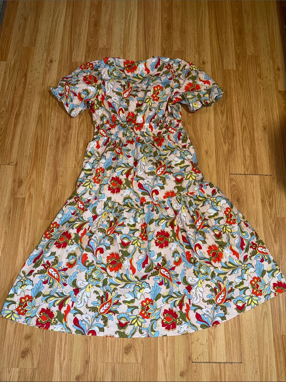 New Boden Irene Puff Sleeve Cotton Dress Size 12 - Picture 9 of 9
